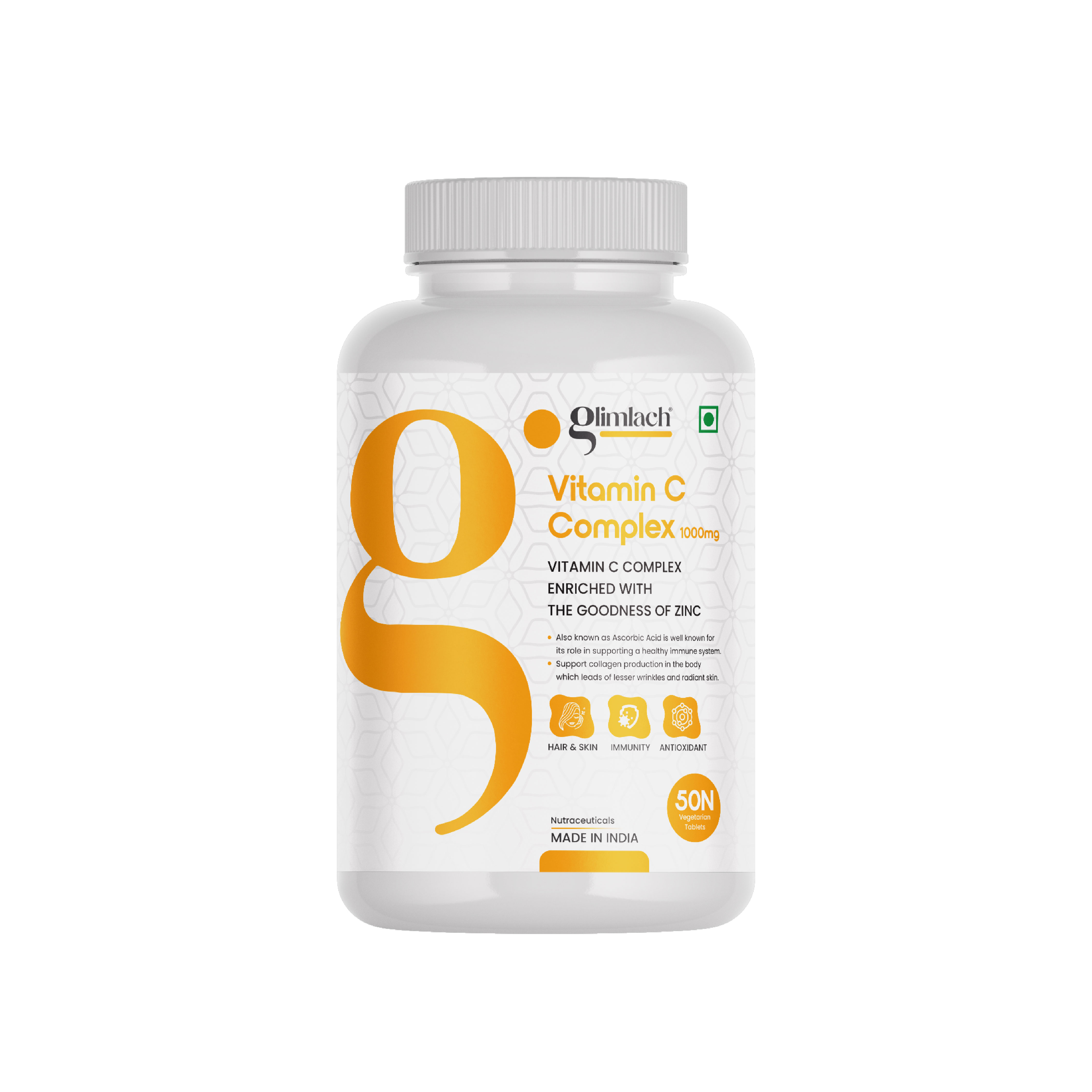 Glimlach Vitamin C — 60 Tablets