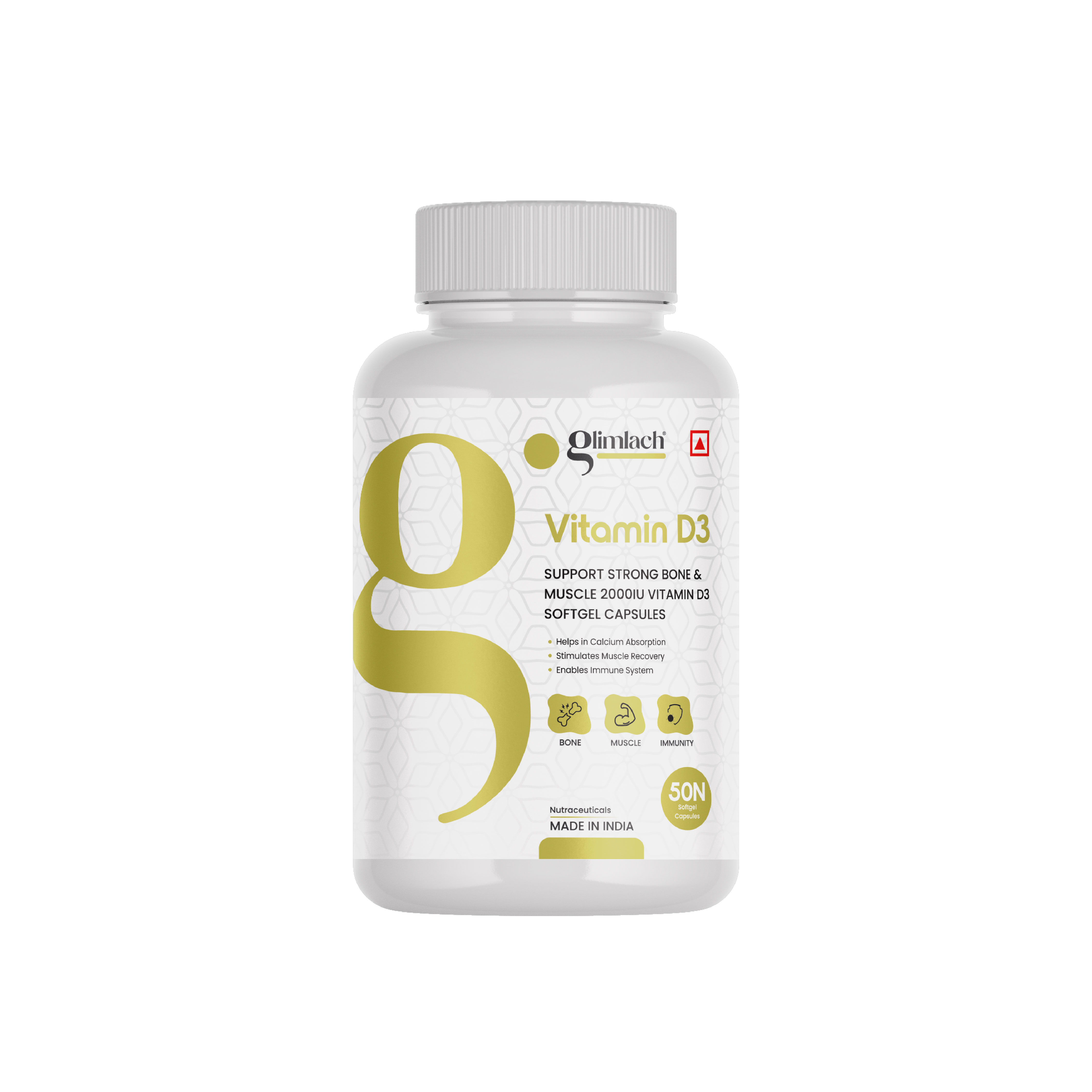 Glimlach Vitamin D3 — 60 Capsules